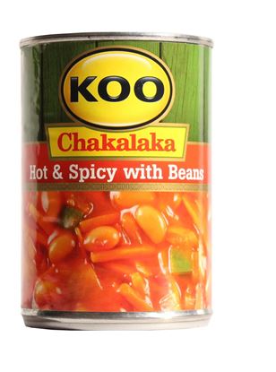 Koo Chakalaka Hot and Spicy with Beans 410g